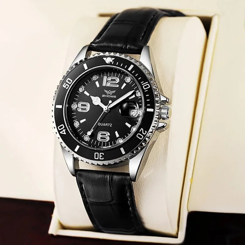 Classic Business Watch – Leather Strap Elegant Edition
