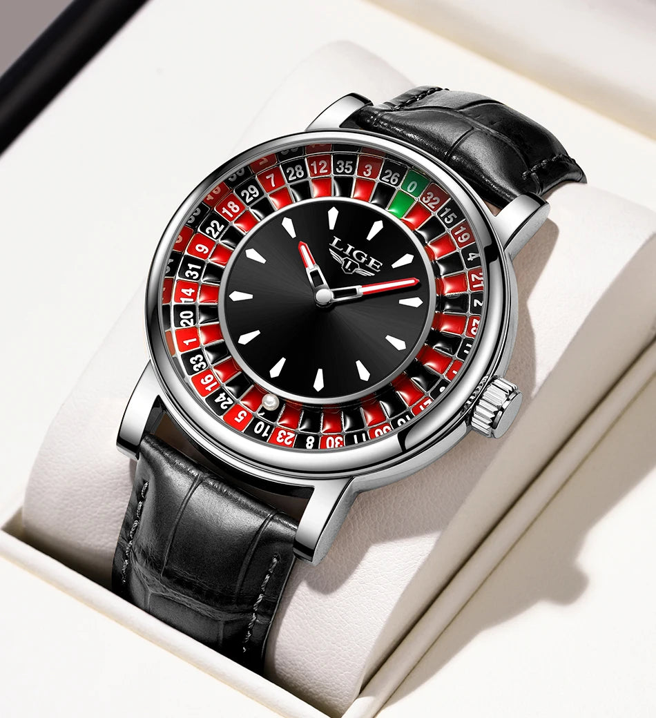 Roulette Style Luxury Watch – Unique Dial Edition