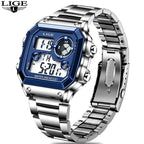 Reloj digital de acero de lujo – Edición militar sumergible