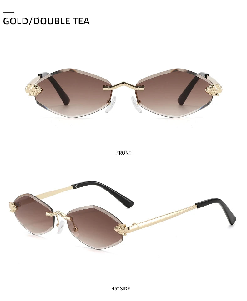 Rimless Rhombus Sunglasses