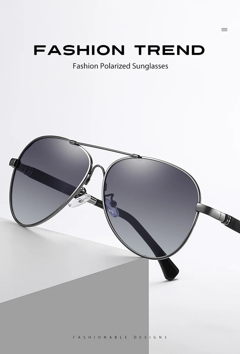 Titanium Photochromic Sunglasses – Polarized UV400