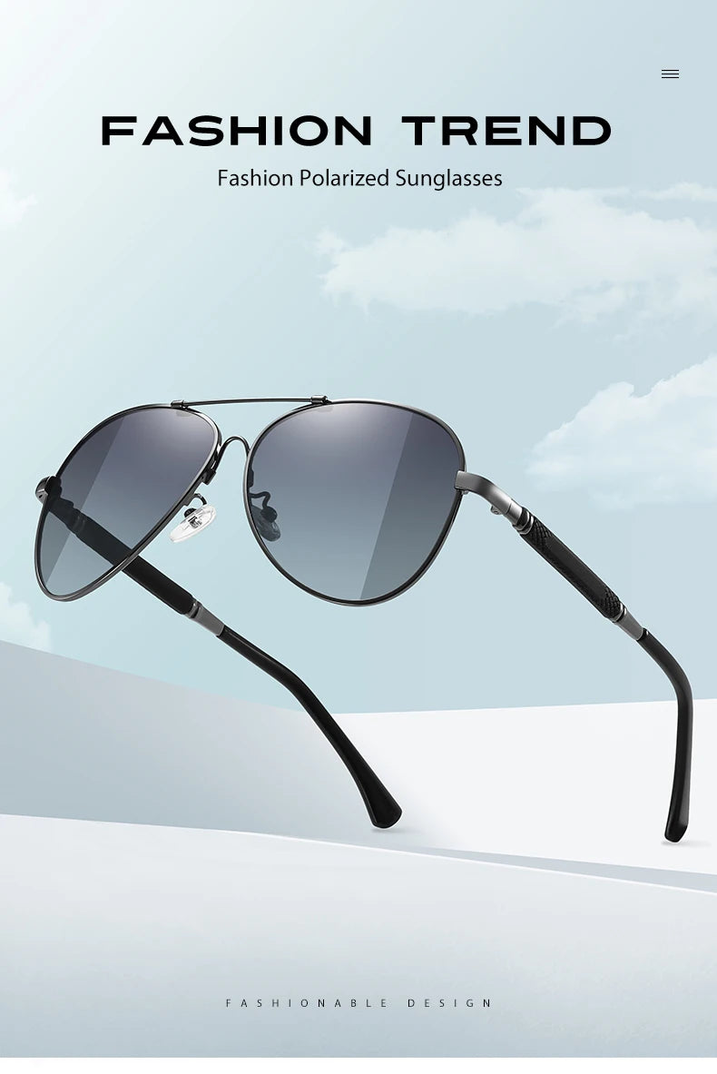 Titanium Photochromic Sunglasses – Polarized UV400
