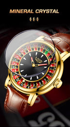 Roulette Style Luxury Watch – Unique Dial Edition