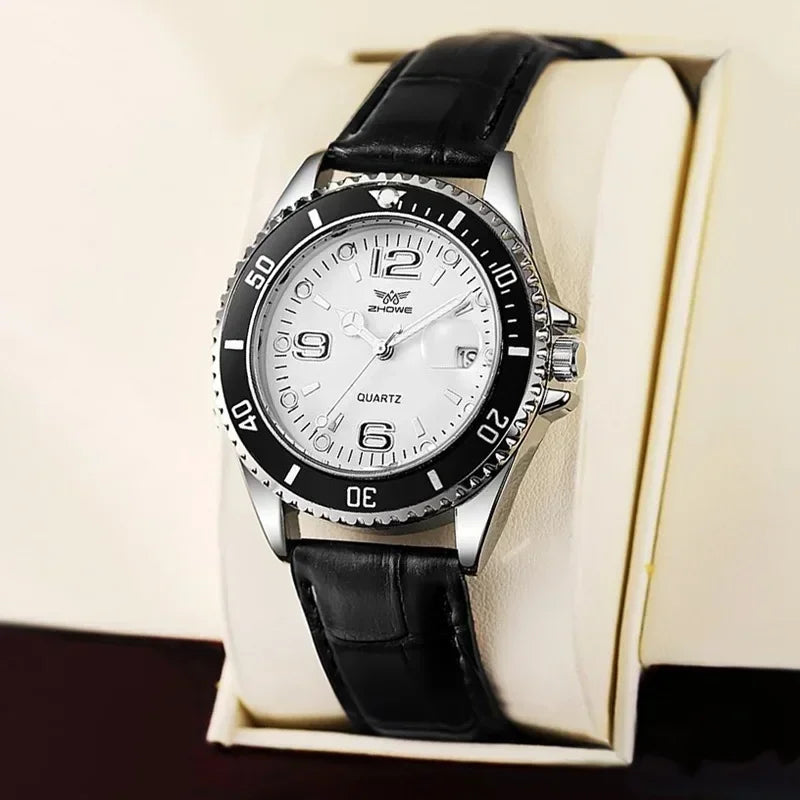 Classic Business Watch – Leather Strap Elegant Edition