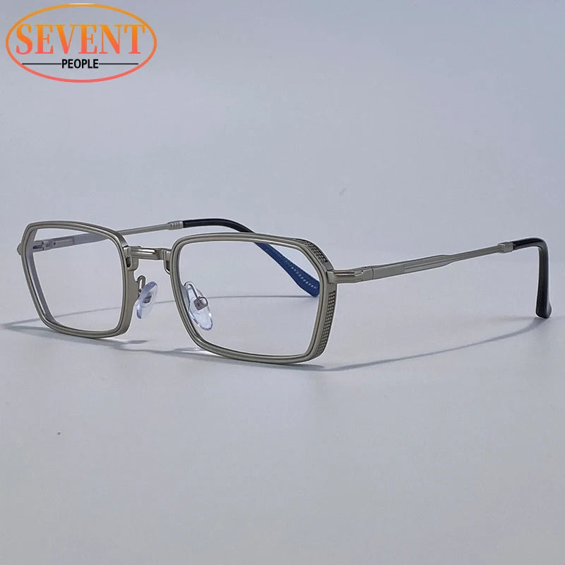 Retro Rectangle Sunglasses – Luxury UV400 (Men)