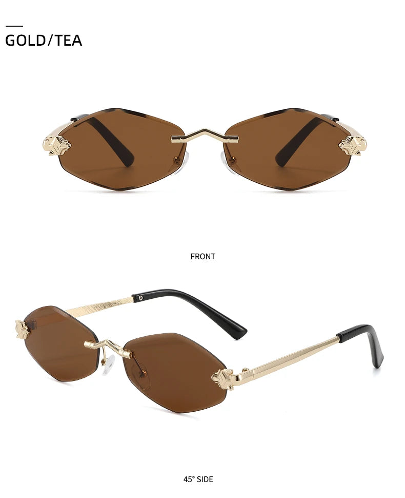 Rimless Rhombus Sunglasses