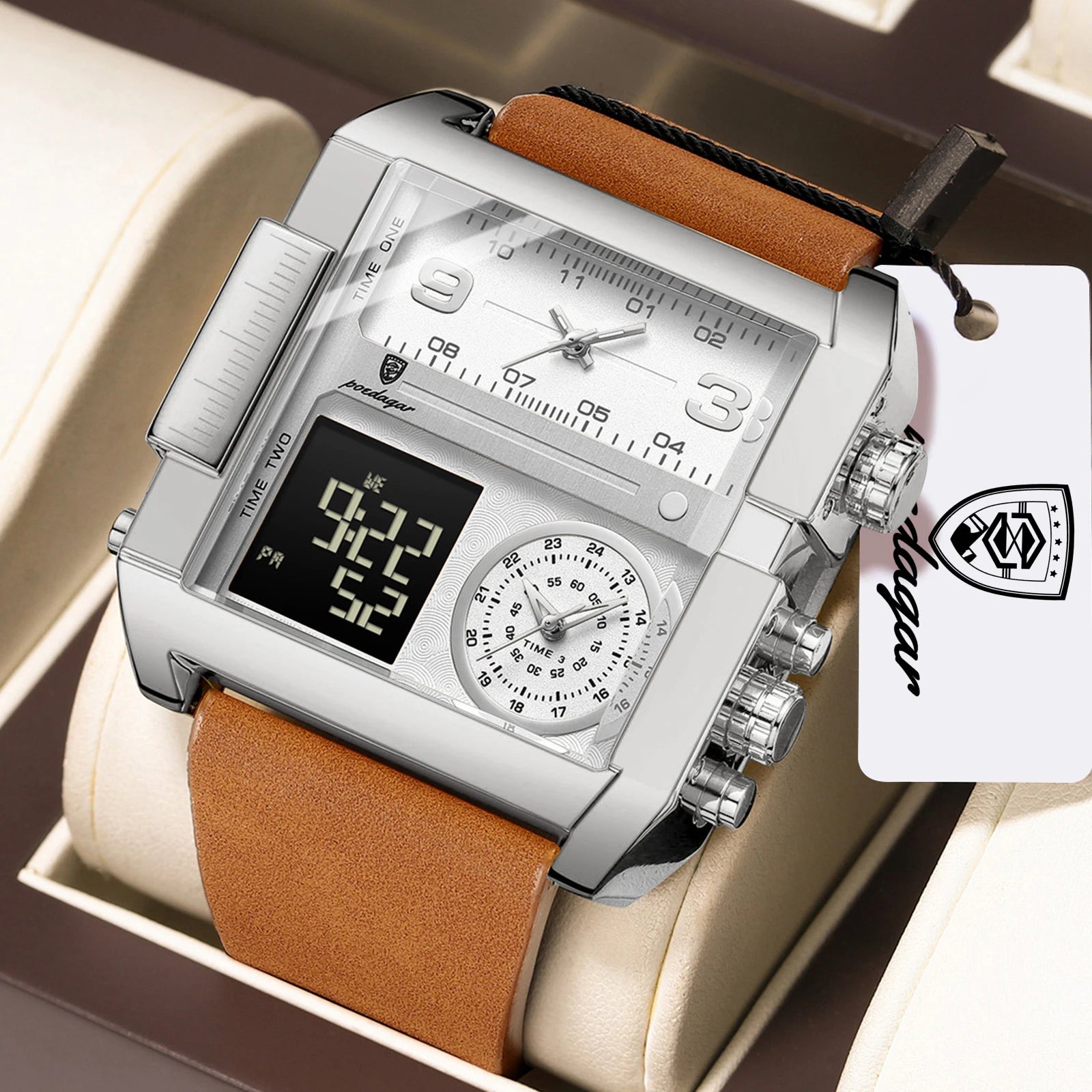 Square Tactical Digital Watch – Waterproof Edition