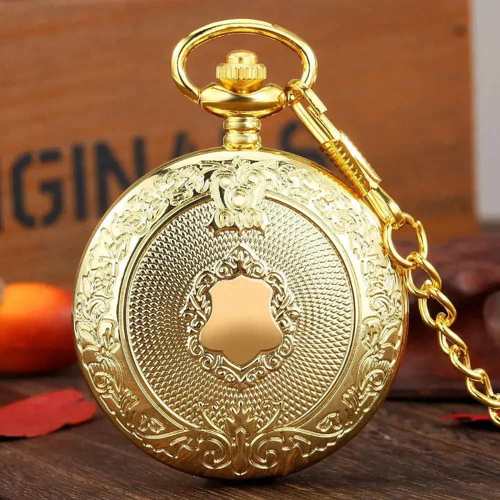 Classic Gold Vintage Pocket Watch Necklace