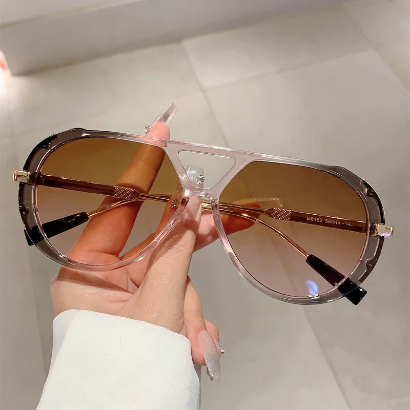 Vintage Double Bridge Pilot Sunglasses