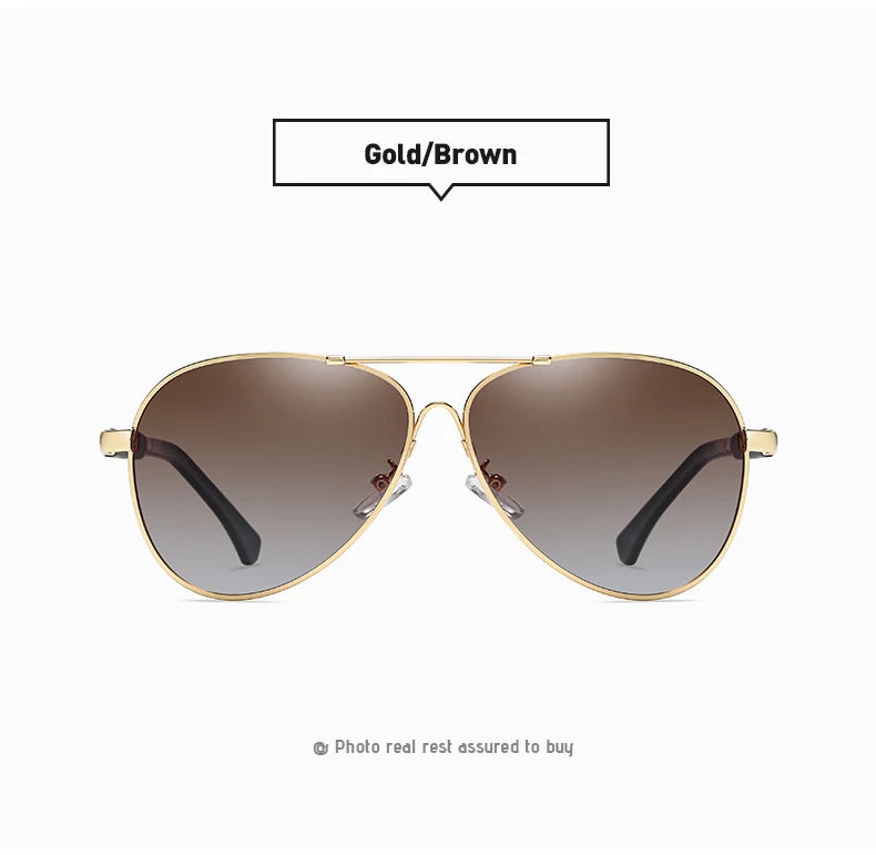 Titanium Photochromic Sunglasses – Polarized UV400