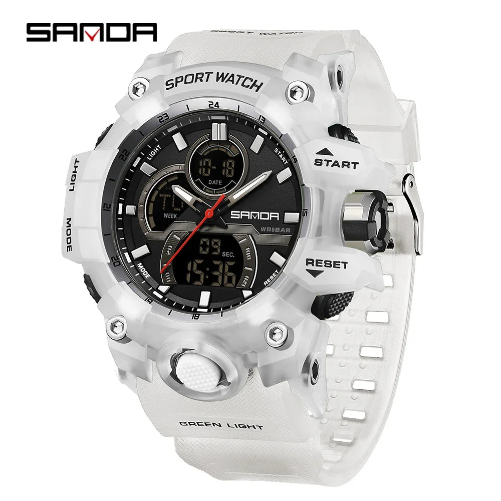 Rugged Dual Display Watch – Tactical & Waterproof