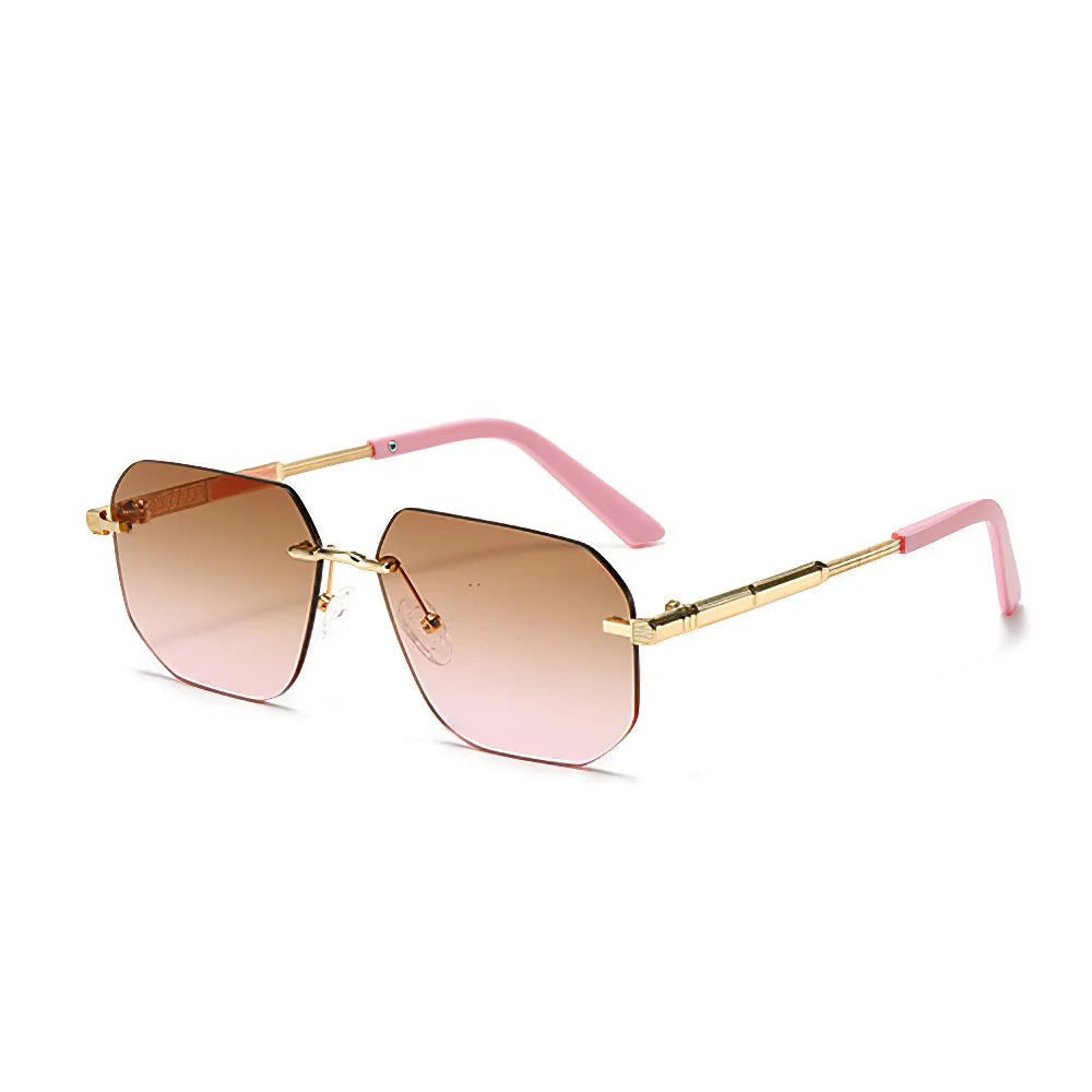 Women’s Rimless Gradient Sunglasses