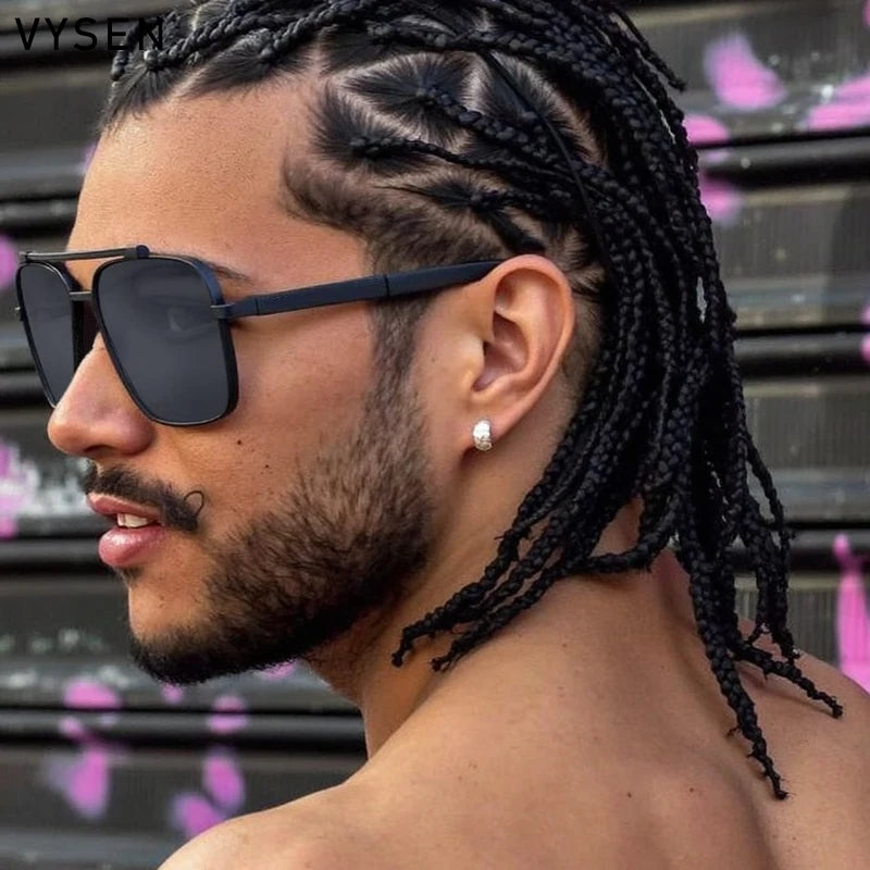 NUBCO Oversized Aviator Sunglasses – Double Bridge UV400